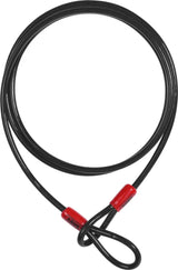 Abus Cobra 8/200 Cavo in Acciaio Nero