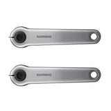 Pedivelle Shimano Steps FC-E6100 Senza Corona Silver
