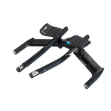 Triathlonlenker PRO Missile Evo Carbon breite Armauflagen Schwarz