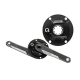 Quarq DFour 110 Bcd Dub Carbon Shimano Powermeter-Kurbelgarnitur Ohne Innenlager 172.5mm Schwarz