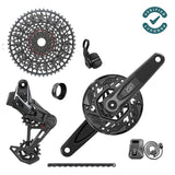 Sram X0 T-Type Eagle AXS Electronic Group E-MTB 104 BCD 36t 1x12s Black