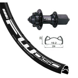 Rueda Trasera XLC RW-A05 Rodi Freno Disco 6 Agujeros Cierre Rápido 135mm Aluminio Negro