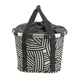 Bolsa Delantera Klickfix Zebra 15L 35x28x26cm Negro/Blanco