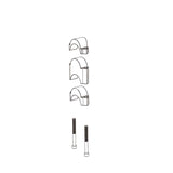 Deda Parabolica/Fastblack Extension Távtartó Készlet 2x10/2x15/2x30mm Fekete