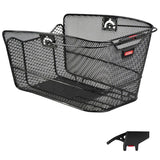 Klickfix CityMax+Clip Tylny Koszyk Wąska Siatka 23x22.5x36cm Czarny