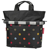 Klickfix Reisenthel Front Basket 34x31x17.5cm Czarny/Dots