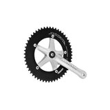 Miche Pista Advanced 144 BCD 52t Guarnitura in Acciaio 175mm Nero