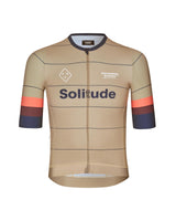 Pas Normal Studios Solitude Late Drop Short Sleeve Jersey Herr Beige